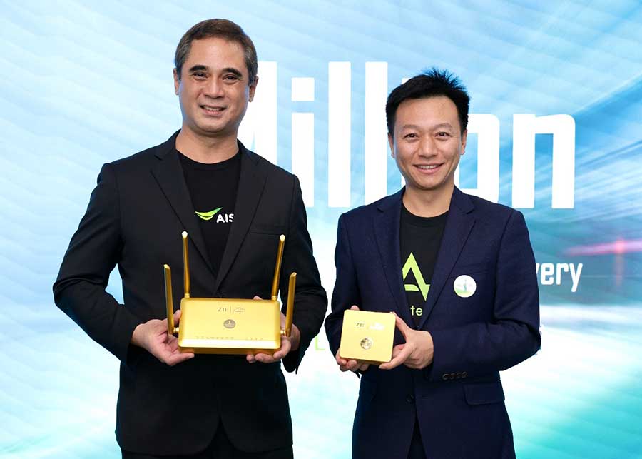 ZTE ร่วมแสดงความยินดี AIS มีลูกค้าใช้ AIS Playbox ครบ 1 ล้านราย