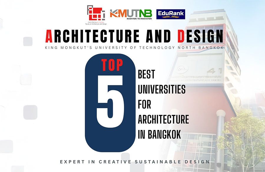 คณะสถาปัตยกรรมและการออกแบบ มจพ.ได้รับการจัดอันดับให้เป็น 1 ใน TOP 5 มหาวิทยาลัยที่ดีที่สุด กทม. จากการจัดอันดับโดย EduRank ในสาขาสถาปัตยกรรม